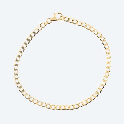 Panzerarmband 585 Gelbgold ca. 21 cm