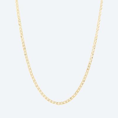 Doppelpanzerkette 585 Gelbgold ca. 50 cm