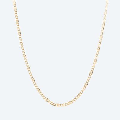 Figarokette 585 Gelbgold ca. 60 cm