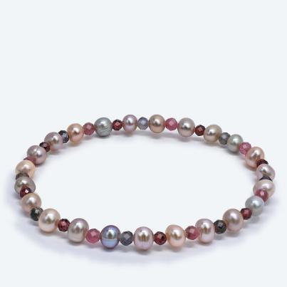 Armband SWZPerlen Turmalin Iolith Granat