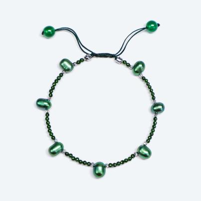 Armband SWZPerlen tannengrün