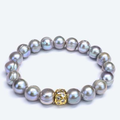 Armband Süsswasserzuchtperlen Zirkonia