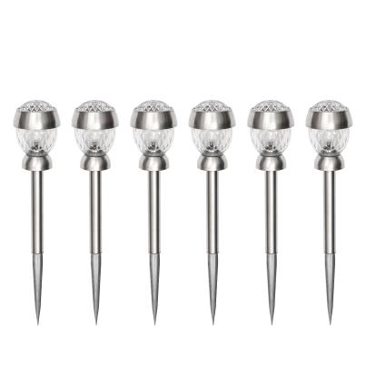 6 Solarleuchten Kristall Mini
