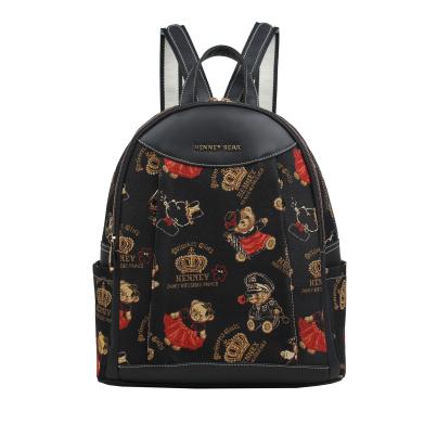 Henney Bear Rucksack schwarz/multicolor