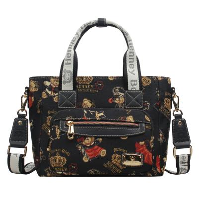 Henney Bear Henkeltasche schwarz/multicolor