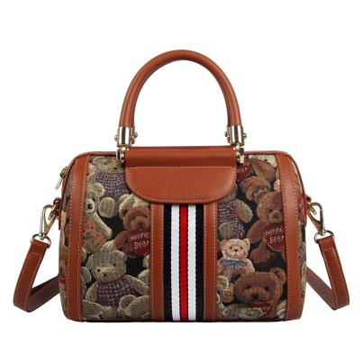 Henney Bear Henkeltasche coganc/gemustert