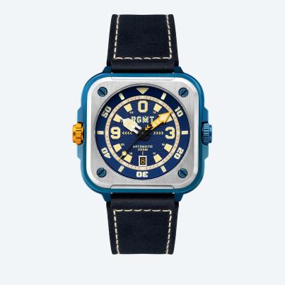 RGMT Automatikuhr "Pershing" blau