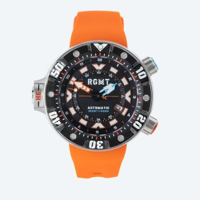 RGMT Automatikuhr "Depth Charge" schwarz-orange