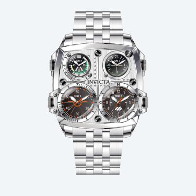 INVICTA Herrenuhr "Aviator" 4 Zeitzonen