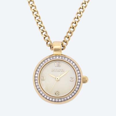 INVICTA Umhängeuhr "Angel Mini" Kristalle Perlmutt