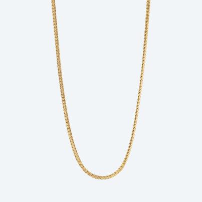 Collier Edelstahl vergoldet ca. 50+5cm