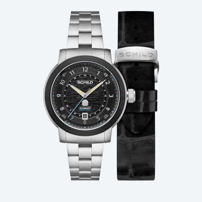 SCHILD Herrenuhr "Heinrich Automatic'" schwarz