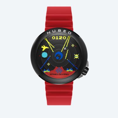 NUBEO Herrenuhr "Ventana Atari Missile" schwarz