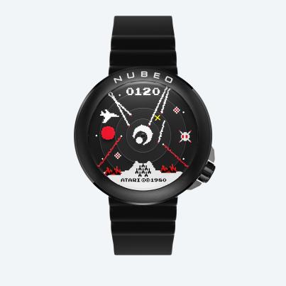 NUBEO Herrenuhr "Ventana Atari Missile" schwarz