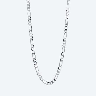 Figarokette 925 Sterling Silber ca. 60 cm