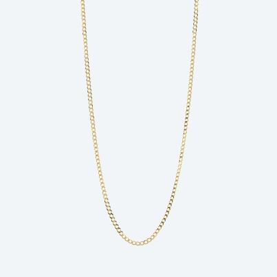 Panzerkette 925 St. Silber vergoldet ca. 80 cm