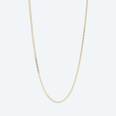 Panzerkette 925 St. Silber vergoldet ca. 60 cm