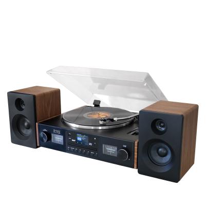 Retro HiFi Anlage mit Plattenspieler, DAB+/UKW Rad