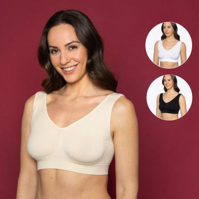 Figur Body 3er Set Super-BH weiß/creme/schwarz