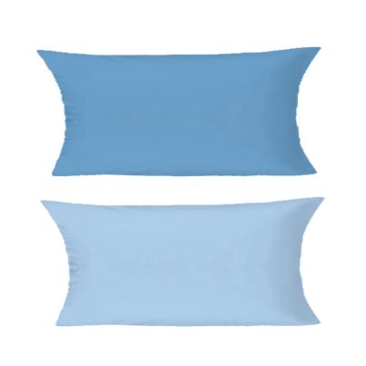 Bugatti 2 Kissenbezüge 40x80cm hellblau Wende