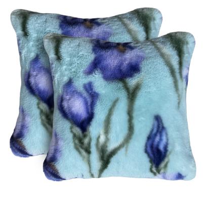 2 Fellkissen Deluxe mit Design 45x45cm