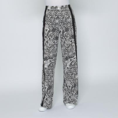 Perfectly JU Hose 'Jana' Culotte schwarz/weiß