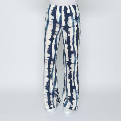 Perfectly JU Hose 'Stella' Culotte blau/weiß