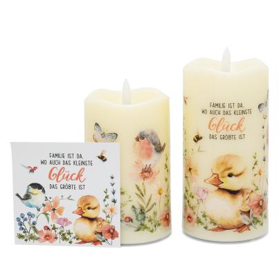 2 LED-Kerzen Funkelzauber Küken