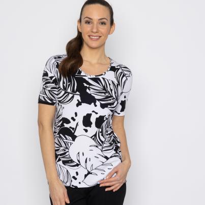 RÖSSLER SELECTION Damen-Shirt schwarz/weiß