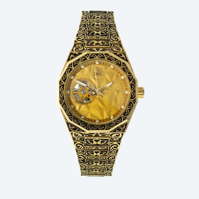 Leno Leontis Automatikuhr "Genua" gold