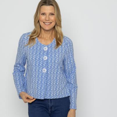 VANESSA STYLE Damen-Blazer hellblau