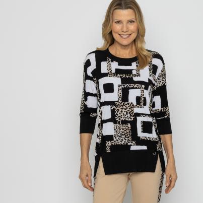 VANESSA STYLE Damen-Longshirt multicolor