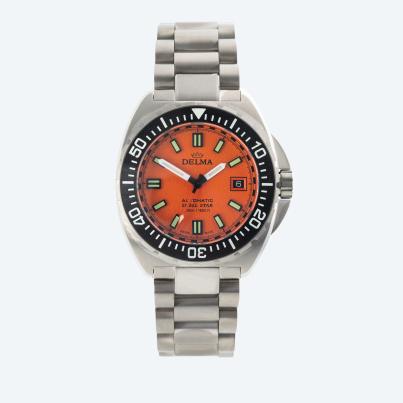 DELMA Herrenuhr "Shell Star Titanium" orange