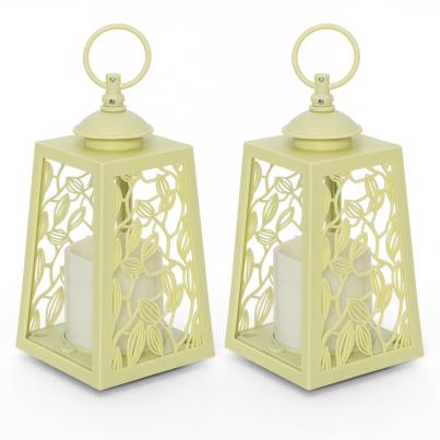 2er Set Outdoor-Laternen grün