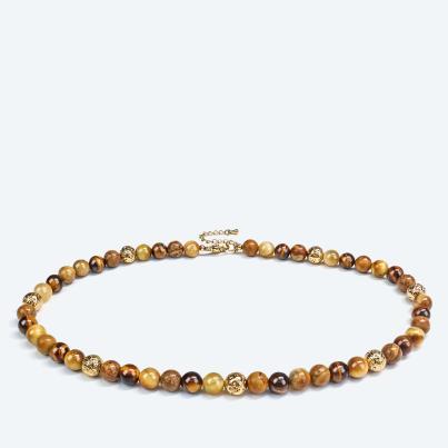 Collier Tigerauge, Jaspis