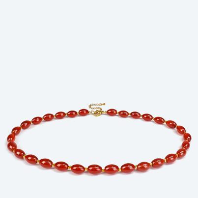 Collier Achat rot