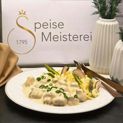 Champignonsragout in Rahmsosse