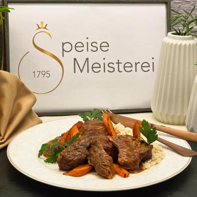 Hähnchen in Rotweinsosse