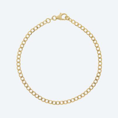 Panzerarmband 585 Gelbgold ca. 21 cm