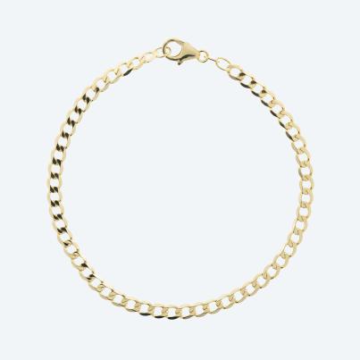 Panzerarmband 585 Gelbgold ca. 21 cm