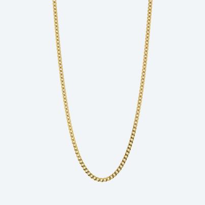 Panzerkette 925 St. Silber vergoldet ca. 45 cm