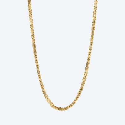 Königskette 925 St. Silber vergoldet ca. 55 cm