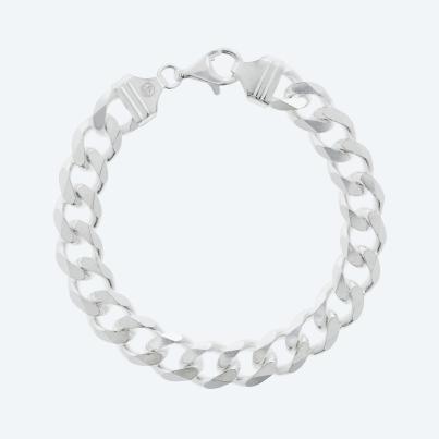 Panzerarmband 925 St. Silber ca. 21 cm