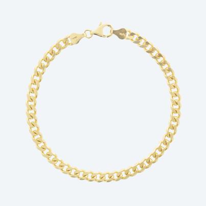 Panzerarmband 925 St. Silber vergoldet ca. 23 cm