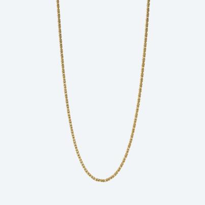 Königskette 925 St. Silber vergoldet ca. 70 cm