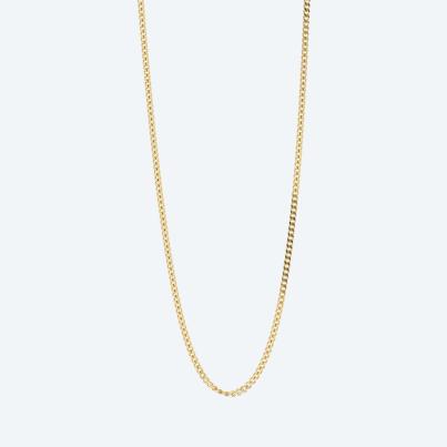 Panzerkette 925 St. Silber vergoldet ca. 60 cm