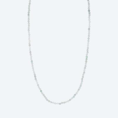 Collier Burma Jade Karabiner 925 Silber