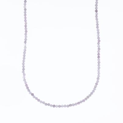 Collier Kunzit Karabiner 925 Silber