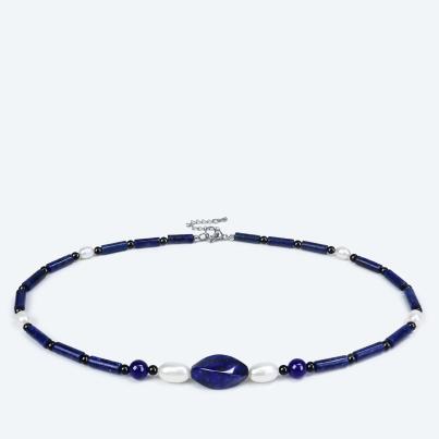 Collier Lapis, Achat, SWZPerlen