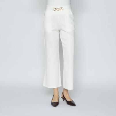 Christian Materne Damen-Hose Wide weiß